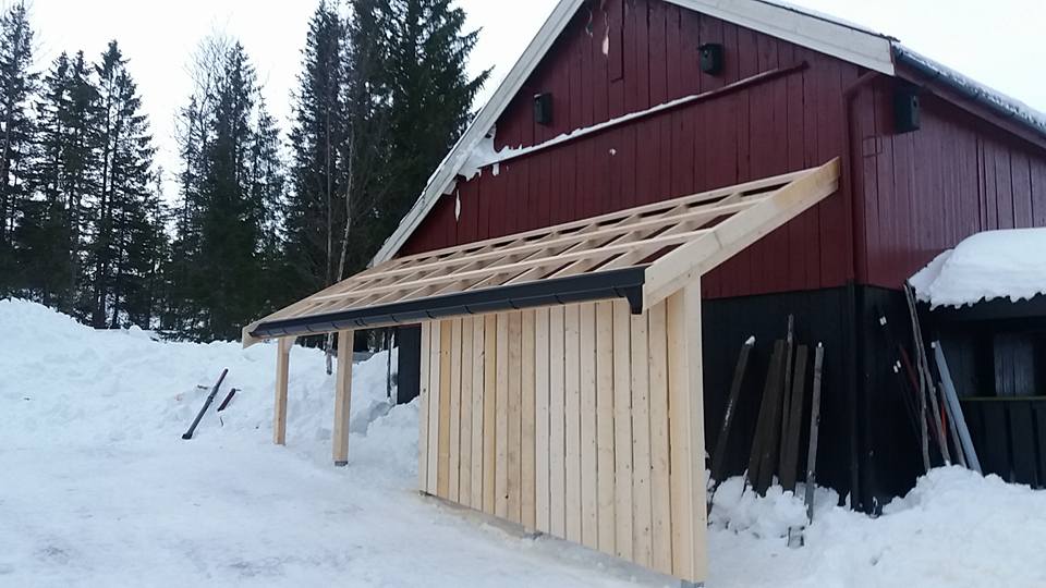 Bygg under oppføring i Meråker
